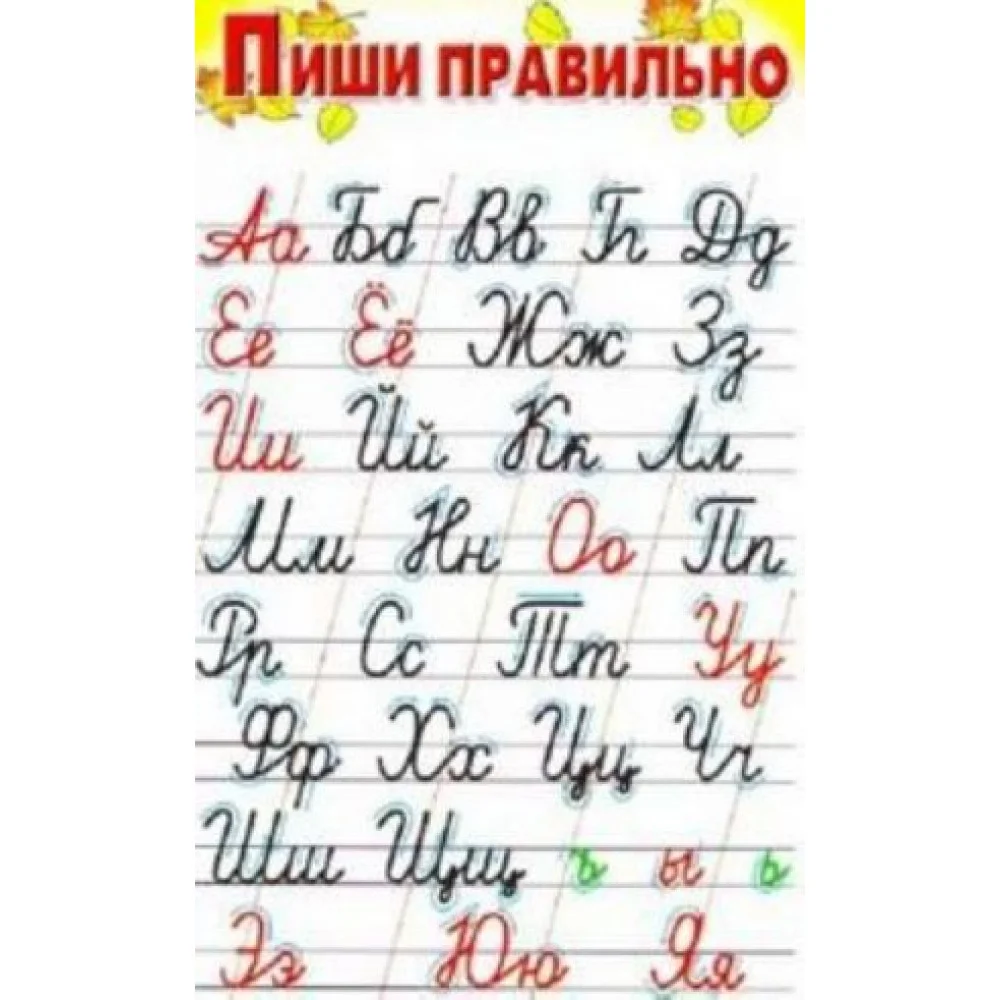 Пиши правильно (плакат) Пиши правильно (плакат)