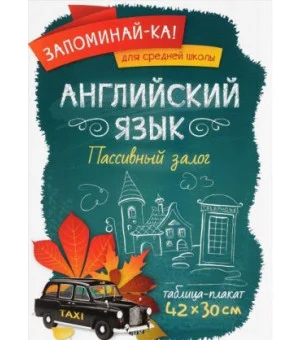Английский язык. Пассивный залог. Таблица-плакат