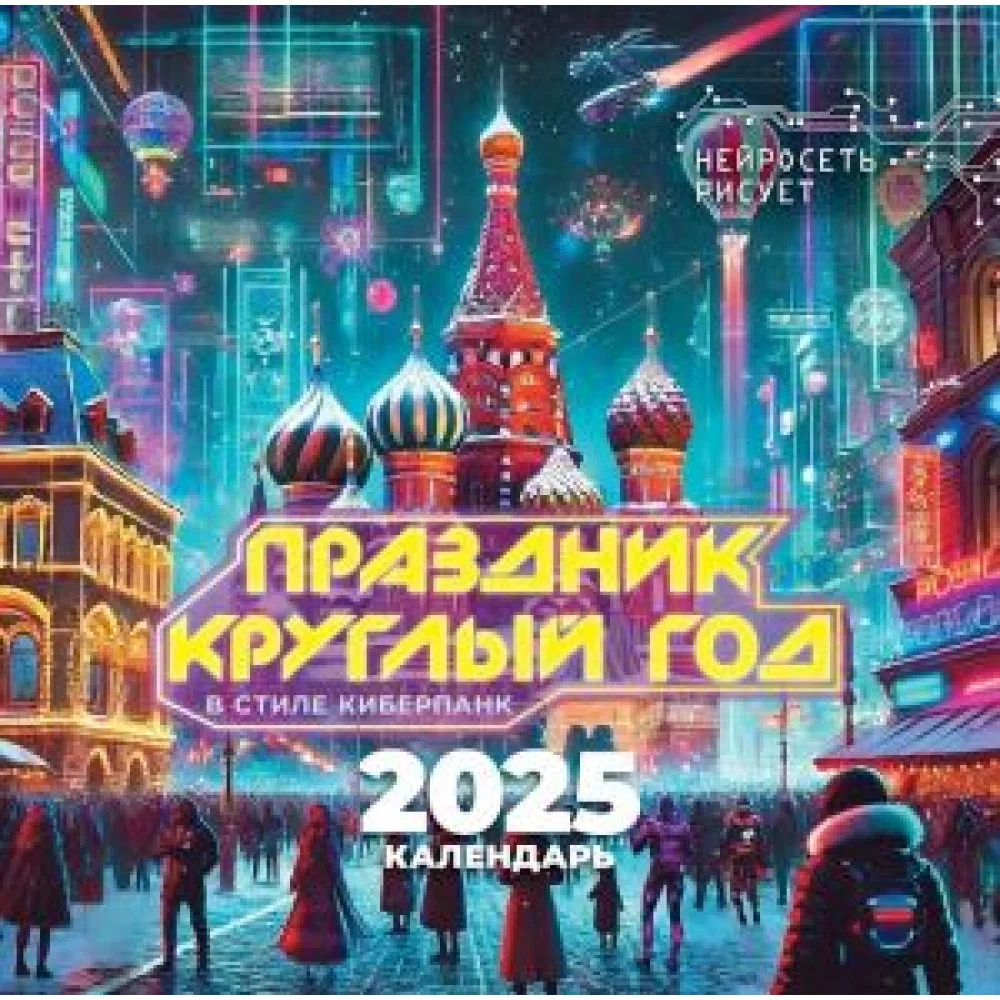 Праздник круглый год. В стиле киберпанк. Нейросеть рисует Праздник круглый год. В стиле киберпанк. Нейросеть рисует