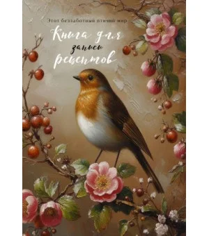 Книга для записи рецептов (Птица в вечернем свете)