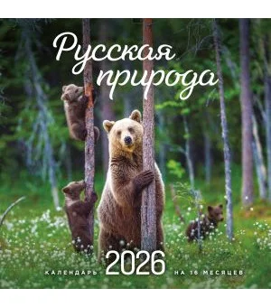 Русская природа. Календарь настенный на 16 месяцев на 2026 год (300х300 мм) Русская природа. Календарь настенный на 16 месяцев на 2026 год (300х300 мм)