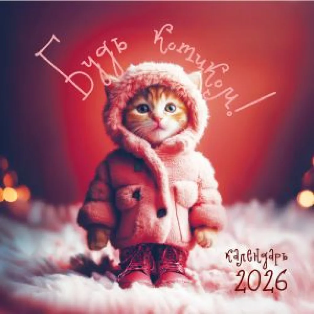 Будь котиком. Календарь настенный на 2026 год (300х300 мм) Будь котиком. Календарь настенный на 2026 год (300х300 мм)