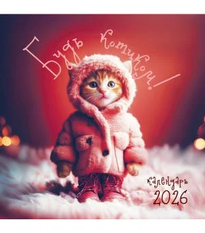Будь котиком. Календарь настенный на 2026 год (300х300 мм)