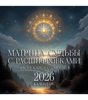 Матрица судьбы с расшифровками. Аркан каждого месяца. Календарь 2026