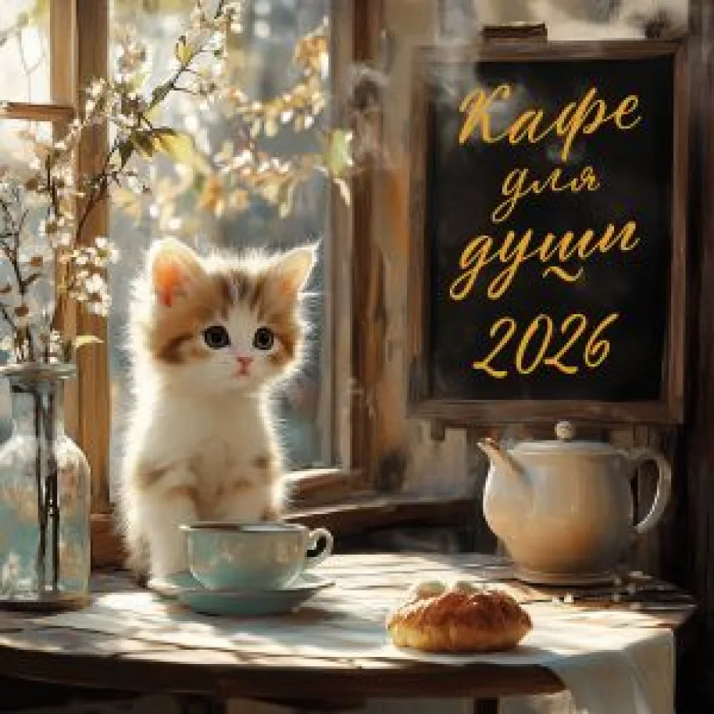 Кафе для души. Календарь настенный на 2026 год (300х300 мм) Кафе для души. Календарь настенный на 2026 год (300х300 мм)