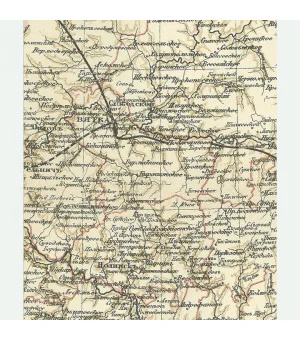 Карта-ретро Вятской губернии на 1892 г.