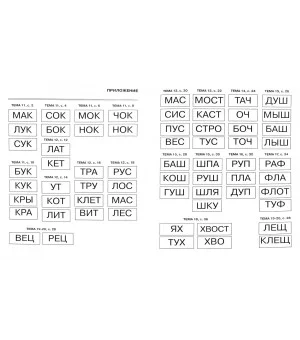 Я запоминаю слоги. Тетрадь № 3. Приложение к "Занимательному букварю". Темы 11-20