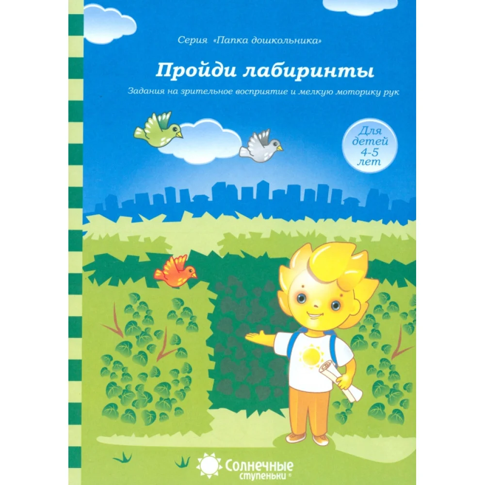 Пройди лабиринты. Задания на зрительное восприятие и мелкую моторику рук. 4-5 лет Пройди лабиринты. Задания на зрительное восприятие и мелкую моторику рук. 4-5 лет