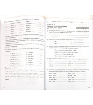 Русский язык. 3 класс. Зачетная тетрадь. Тематический контроль знаний учащихся. ФГОС