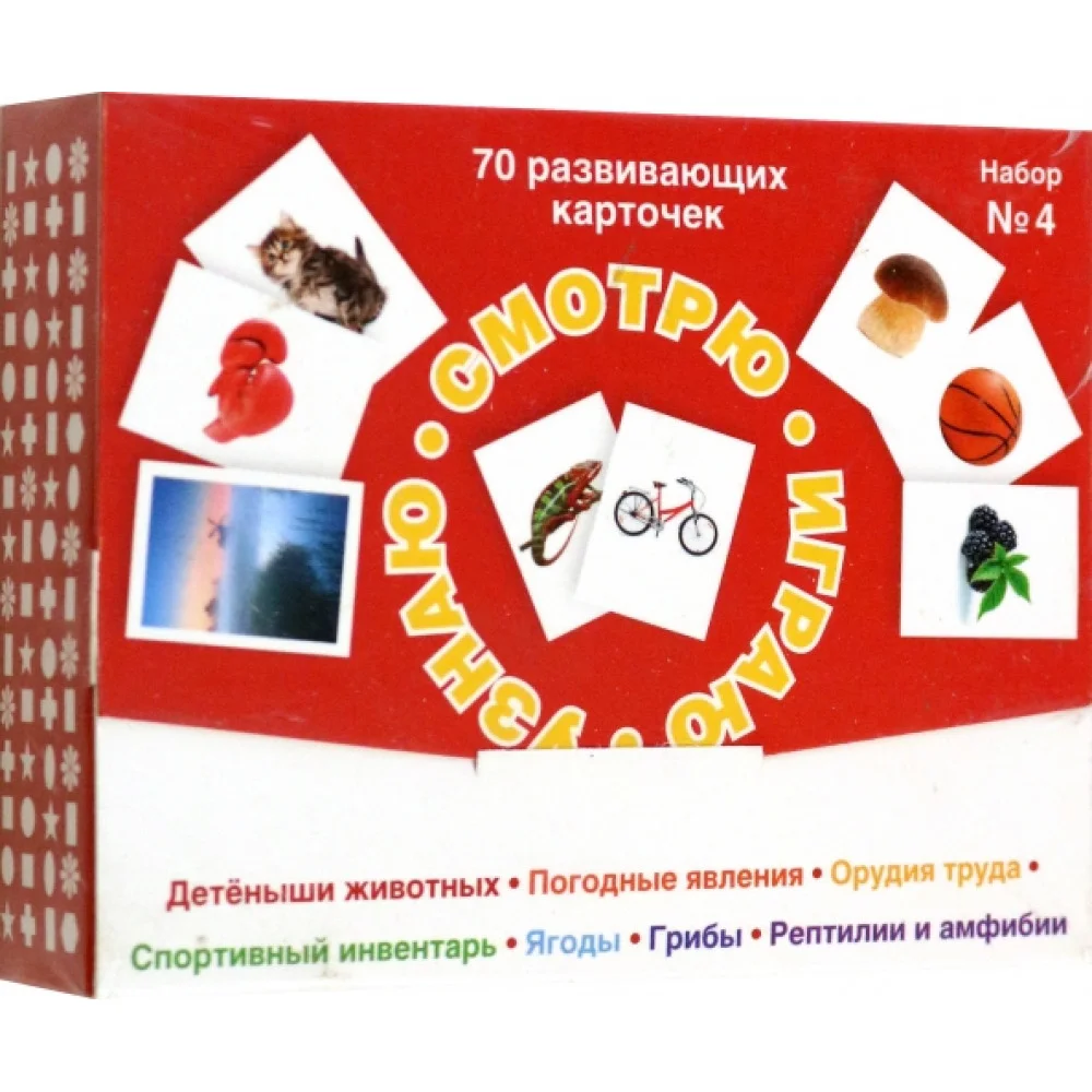 Набор карточек Смотрю. Играю. Узнаю, № 4