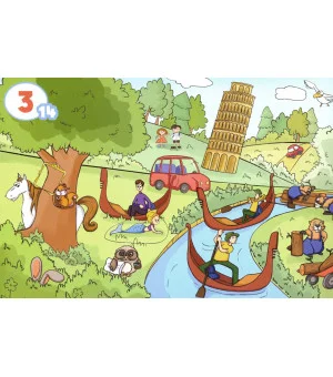 Обучающий виммельбух. От 1 до 10