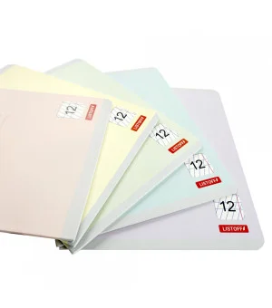 Тетрадь школьная "Классическая" (12 листов, частая косая линия, в ассортименте) (ТЧКЛ127418)