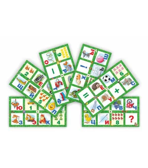 Детское лото Алфавит и цифры