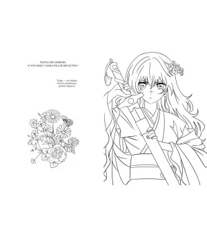 Art book. Impressed by Anime heroes. Раскраска