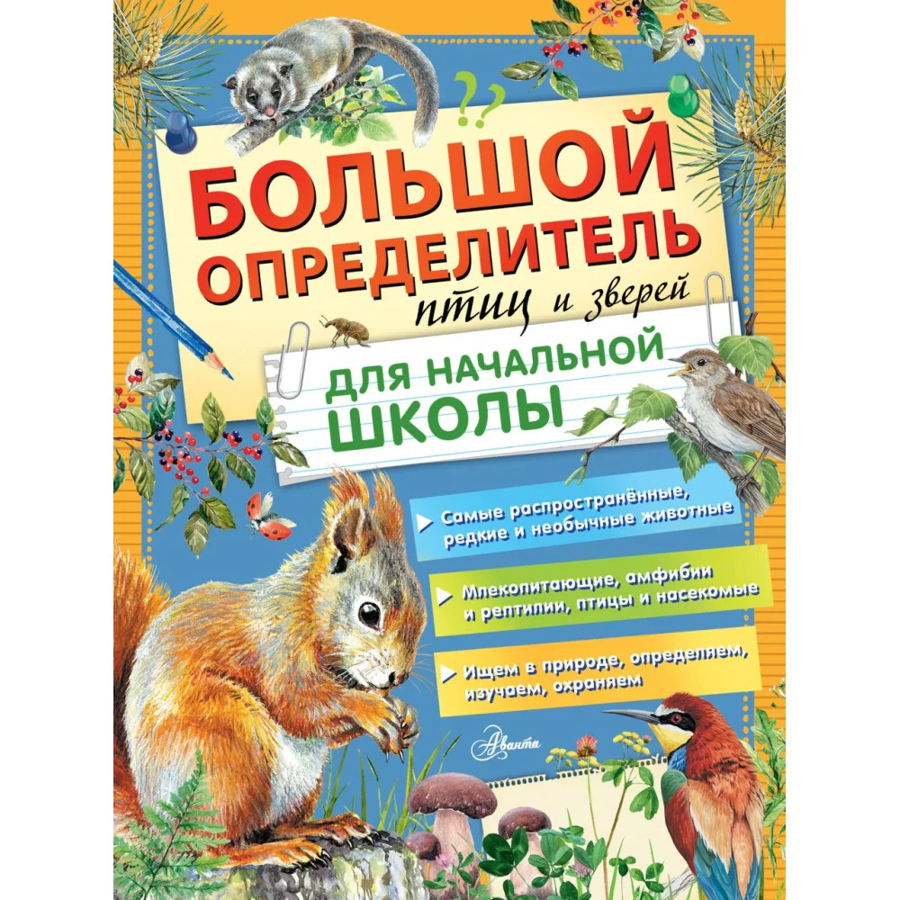 Большой определитель птиц и зверей для начальной школы Большой определитель птиц и зверей для начальной школы