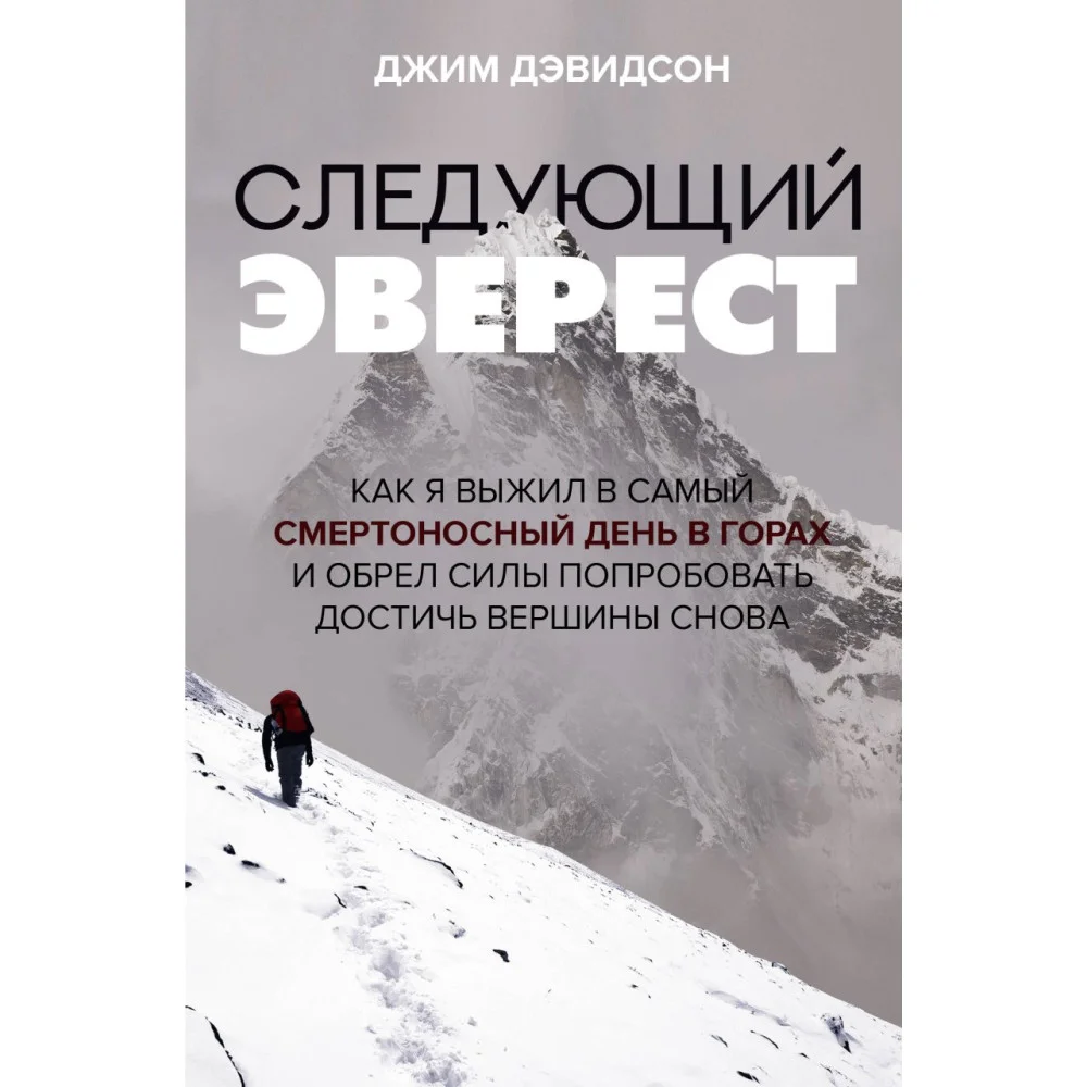 Следующий Эверест. Как я выжил в самый смертоносный день в горах и обрел силы попробовать достичь вершины снова Следующий Эверест. Как я выжил в самый смертоносный день в горах и обрел силы попробовать достичь вершины снова
