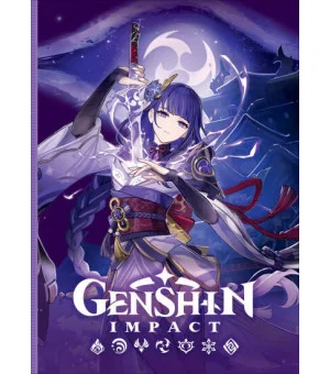 Genshin Impact на каждый день с наклейками (фиолетовый)