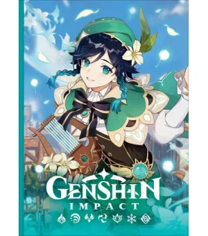 Genshin Impact на каждый день с наклейками (зеленый)