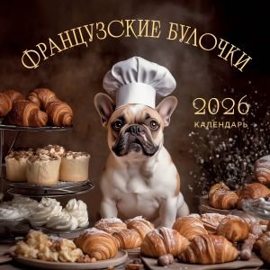 Французские булочки. Календарь настенный на 2026 год (300х300)