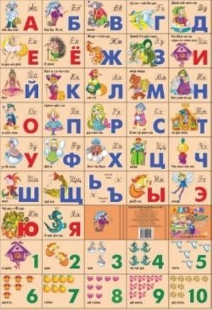 Азбука и счет. Плакат