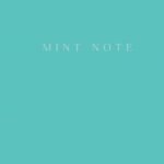 Mint Note. Стильный блокнот с "мятными" страницами (А5, обложка на ткани с тиснением фольгой)
