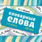 Словарные слова. Карточки-выручалки. 1-4 классы