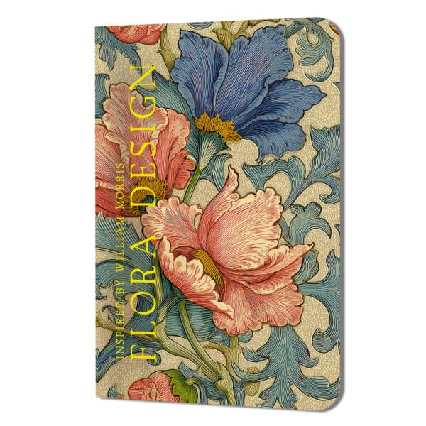 Блокнот Flora Design:Inspired by William Moppis (розовые и голубые цветы)
