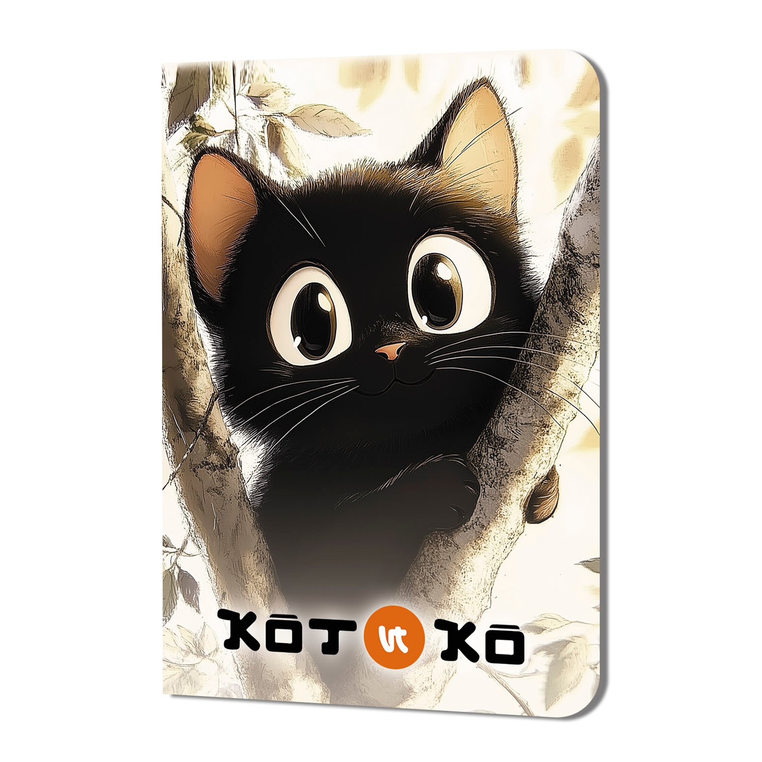 Блокнот.Котико (черный кот между веток) Блокнот.Котико (черный кот между веток) - Image 1