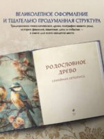 РОДОСЛОВНОЕ ДРЕВО. Семейная летопись. Индивидуальная книга фамильной истории (синяя)