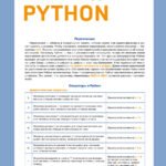 Быстрый доступ. Python: советы, функции, подсказки. Шпаргалка-буклет для начинающих (215х285 мм, 6 полос компактного буклета в европодвесе)
