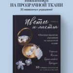 Цветы и листья. Объемные вышитые украшения на прозрачной основе